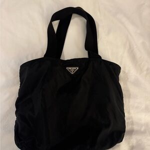 Prada Tessuto Black Nylon Tote Bag